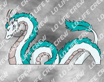 River Spirit Dragon Sticker