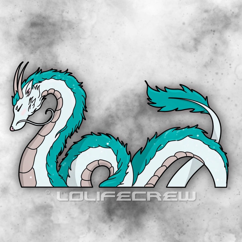 River Spirit Dragon Sticker 