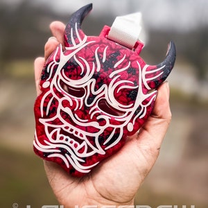 Red Mica / Black Foil Oni Tsurikawa
