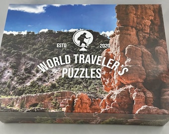 Beautiful Puzzle . 1000 Piece jigsaw puzzles for adults. Unique large scenic rocky cropping in Dixie National Forest, Utah/Free Shipping!