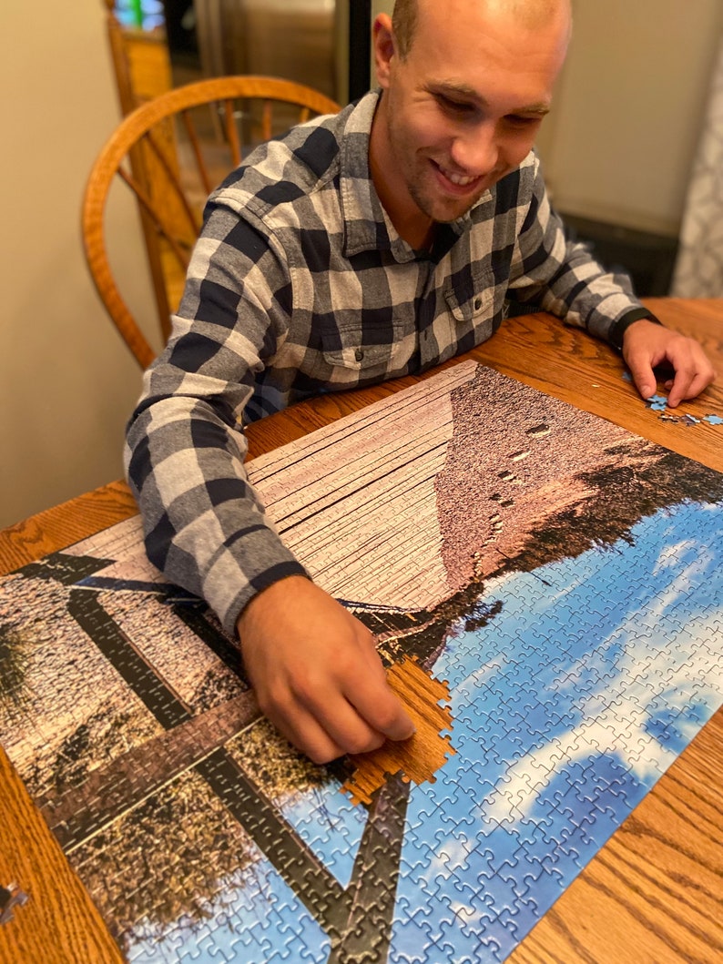 Nature puzzle with a unique sky and mountain landscape photo of Zion National Park, Utah, US. / Free Shipping image 5