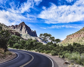 Puzzle difficile pour adultes. Puzzle de 1000 pièces. Parc national de Zion, Utah, photo de montagne pittoresque, voyage sur la route/livraison gratuite !