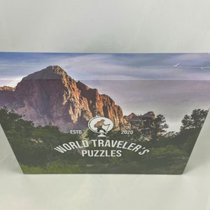 Landscape puzzle for adults.1000 piece jigsaw puzzle. Unique photo puzzle of Zion National Park ./ Free Shipping image 5