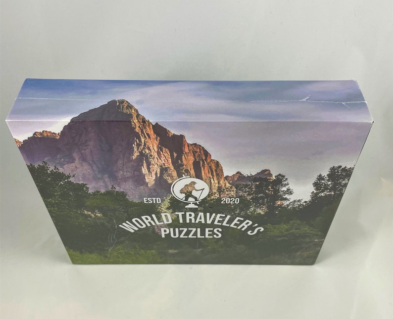 Nature puzzle with a unique sky and mountain landscape photo of Zion National Park, Utah, US. / Free Shipping image 4