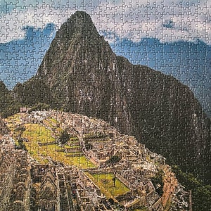 Difficult 1000 piece jigsaw puzzle. 7 wonders of the world. Manchu Picchu photo puzzle, Peru/Free Shipping image 2