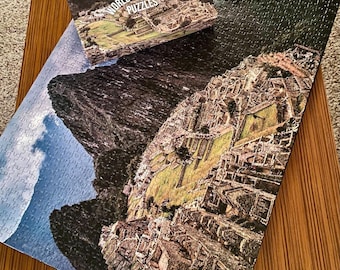 1000 piece jigsaw puzzle. Adult puzzle.  Large scenic mountain landscape of Machu Picchu, Peru National Park photo./Free Shipping!!