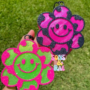 Flower Freshie | happy flower Freshie | Car Freshie | Freshy | freshies | car air fresheners | car accessories