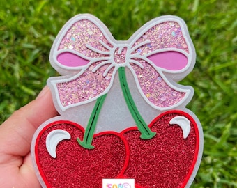 Cherry Car Freshie, Scented Car Air Freshener, freshies, freshy, cherries, gifts for her, scented gifts, car accessories, scents, smell good