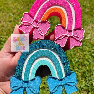 Bow Freshie | rainbow Freshie | bow rainbow freshie | Freshie | Car Freshie | Freshy | freshies | car air fresheners | car scents | rainbows