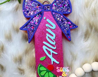 Energy Drink Inspired Car Air Freshener: Glitter Bow