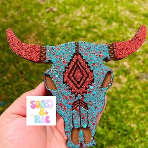 Longhorn Freshie | Aztec Bull Freshie | Freshie | Bull Skull Freshie | Freshie | Car Freshie | Freshy | freshies | car air fresheners