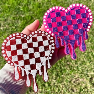 Valentines Freshie | heart Freshie | hearts  freshie | Freshie | Car Freshie | Freshy | freshies | car air fresheners | checkered freshies