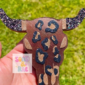 Longhorn Freshie | Aztec Bull Freshie | Freshie | Bull Skull Freshie | Cheetah Print | Car Freshie | Freshy | freshies | car air fresheners