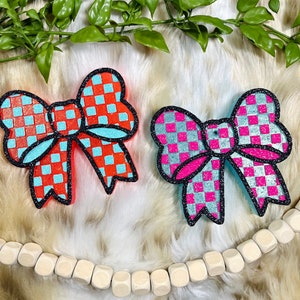 Bow Freshie | checkered bow Freshie | colorful freshie | Freshie | Car Freshie | Freshy | freshies | car air fresheners | car scents |