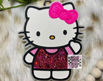 Kitty Car Freshie, Car Freshy, Car Scents, Kitty Cat, Kawaii Freshie, Freshie for her, Scented Gifts, Scented Air Freshener