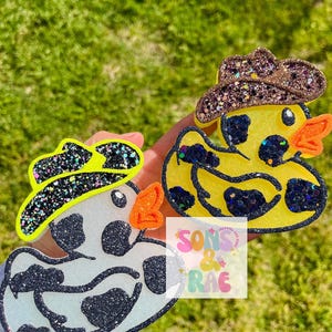 Duck Freshie | Duckie Freshie | cow print duck freshie | Freshie | Car Freshie | Freshy | freshies | car air fresheners | duck | Rubber Duck