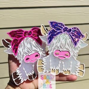 Highland Cow  Freshie | Cow Freshie | boujee cow  freshie | Freshie | Car Freshie | western | freshies | car air fresheners | car scents |