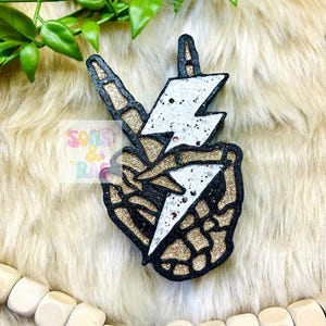 Peace sign Freshie | skeleton hand freshie  | peace sign skeleton hand Freshie | Car Freshie | Freshy | car air fresheners | lightning bolt