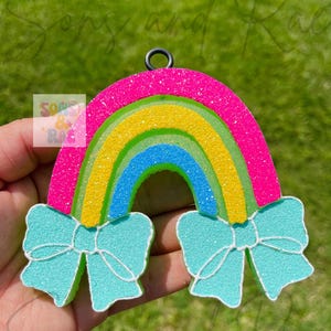 Bow Freshie | rainbow Freshie | bow rainbow freshie | Freshie | Car Freshie | Freshy | freshies | car air fresheners | car scents | rainbows