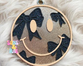 Happy Face Car Freshie: Ambientador perfumado para coche