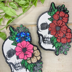 Skull Freshie | skull with flowers freshie  | flower freshie | freshie | Halloween freshie | Freshy | car air fresheners