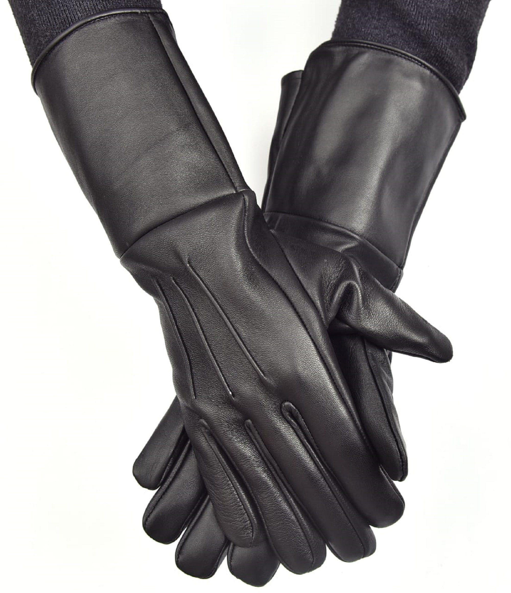 Long Cuff Leather Gloves for Medieval Costume Etsy