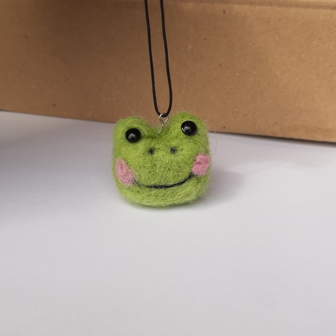 Felted Frog Keychain Froggy frog gift frog keychain Etsy