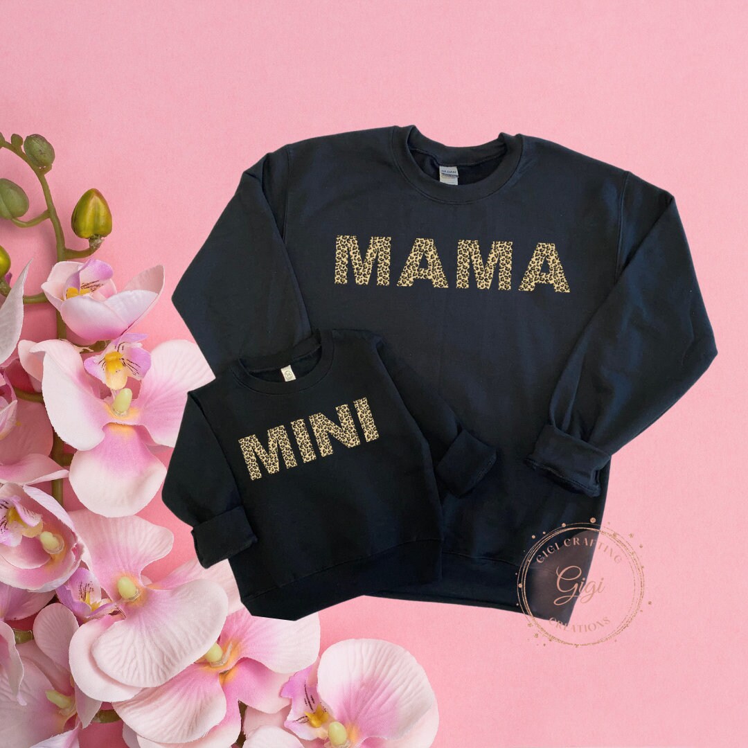 Mama and mini leopard sweatshirt new arrivals
