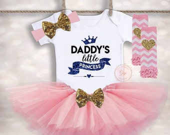 daddys little princess dresses Daddys Little Princess / Fathers Day outfit Baby Girl / Daddys first fathes Day / Father's Day gift