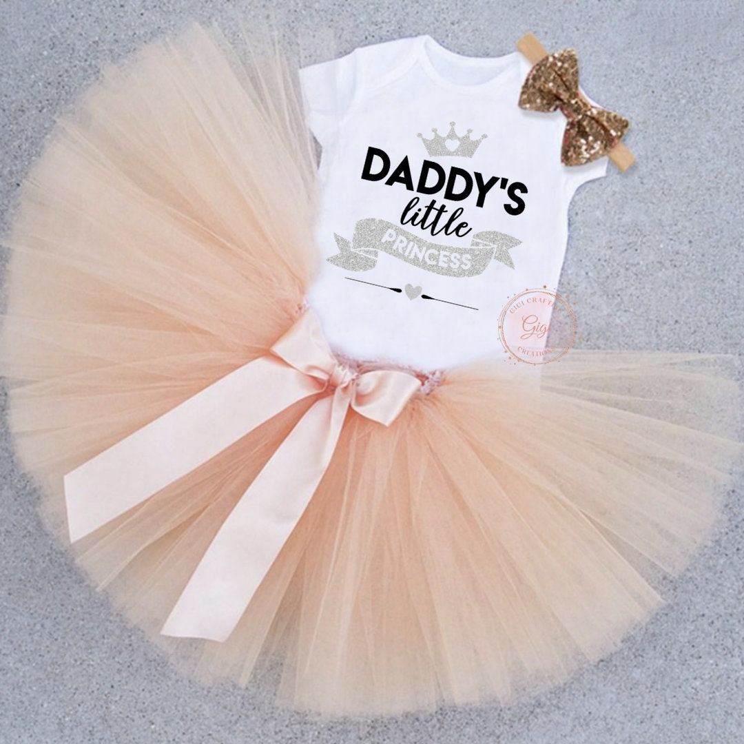 Daddy's Little Princess Onesie, Glitter Girl Outfit - Etsy