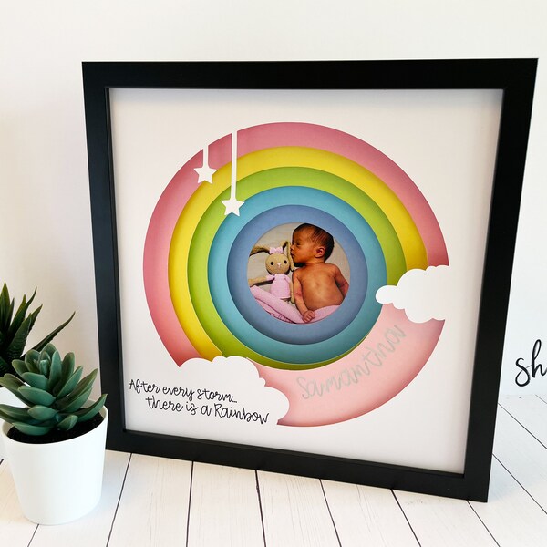 Baby Shadow Box Etsy