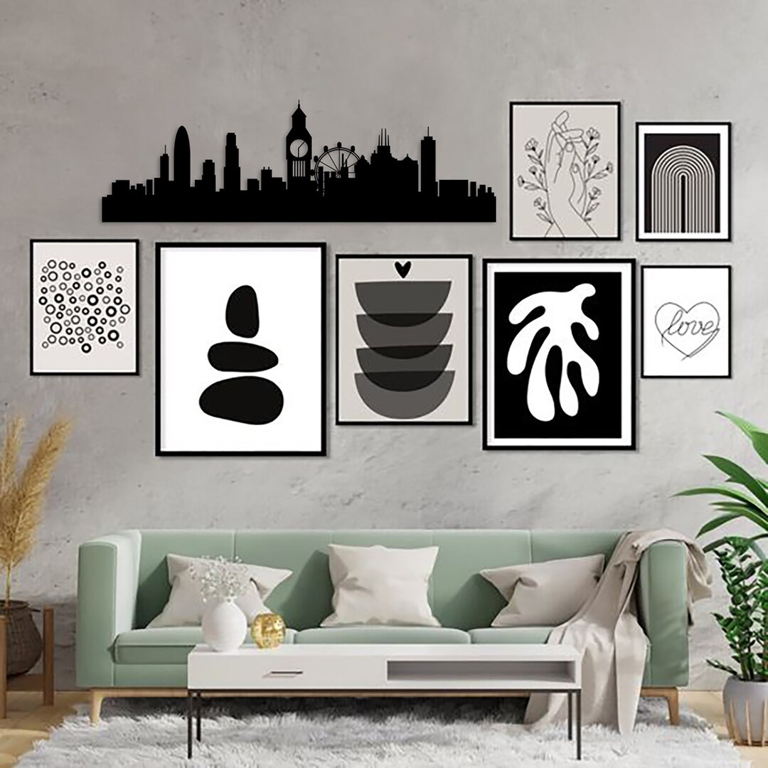 Metal Wall Art London Skyline Silhouette Design Gift Etsy