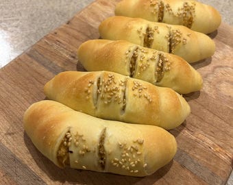 Pan de Coco Roll ( Coconut-Filled Bread) 6 or 12 pieces