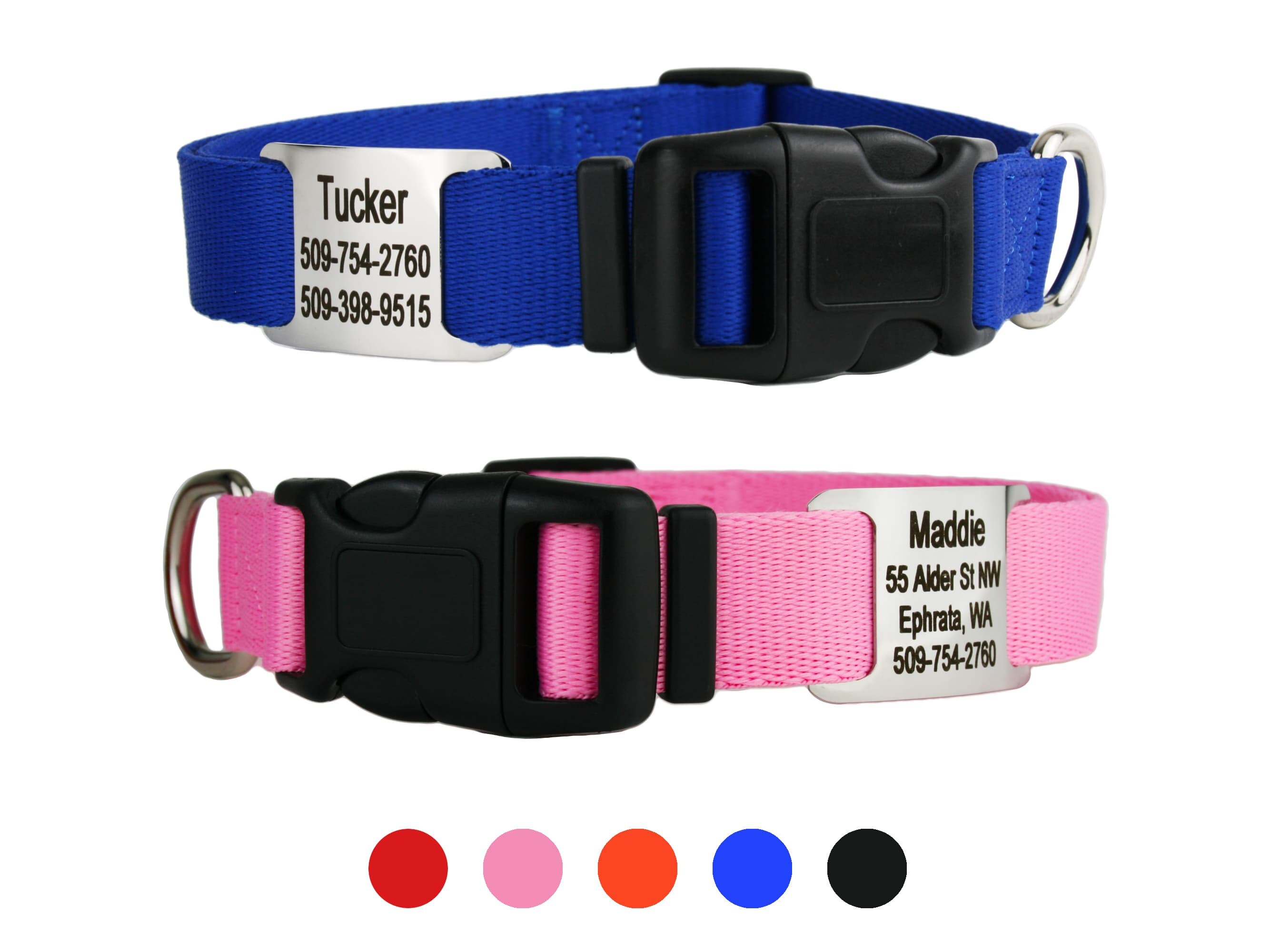 Reflective Dog Collars  Metal Buckle Dog Collars – GoTags