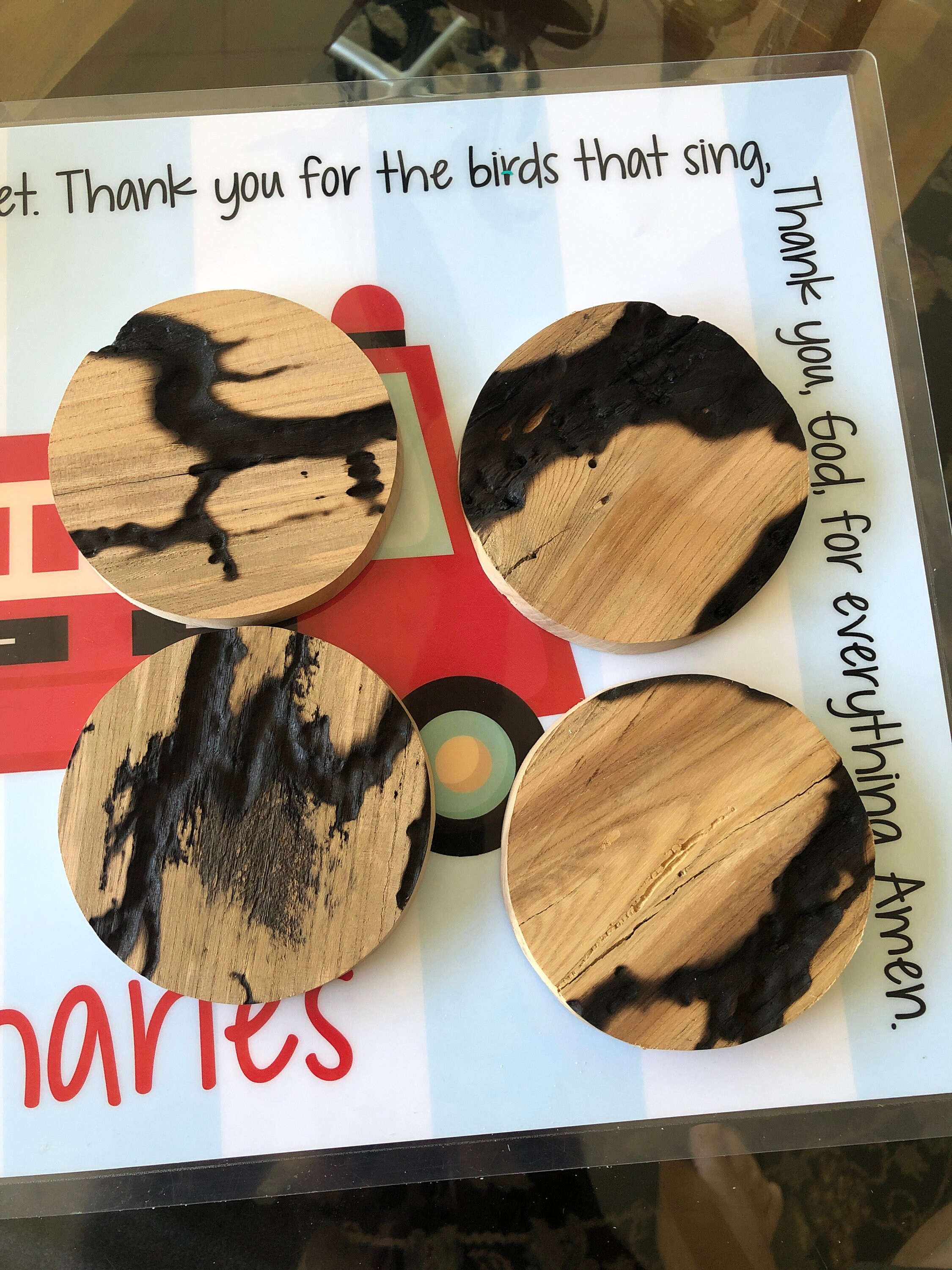 Epoxy Coasters Drink Coasters Wood and Epoxy Custom Colors Etsy