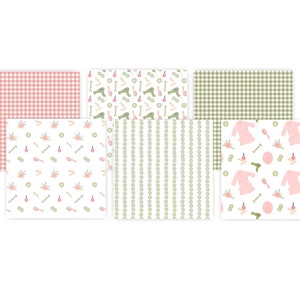 6 Spa things seamless patterns Robe, hairdryer, PNG digital file download