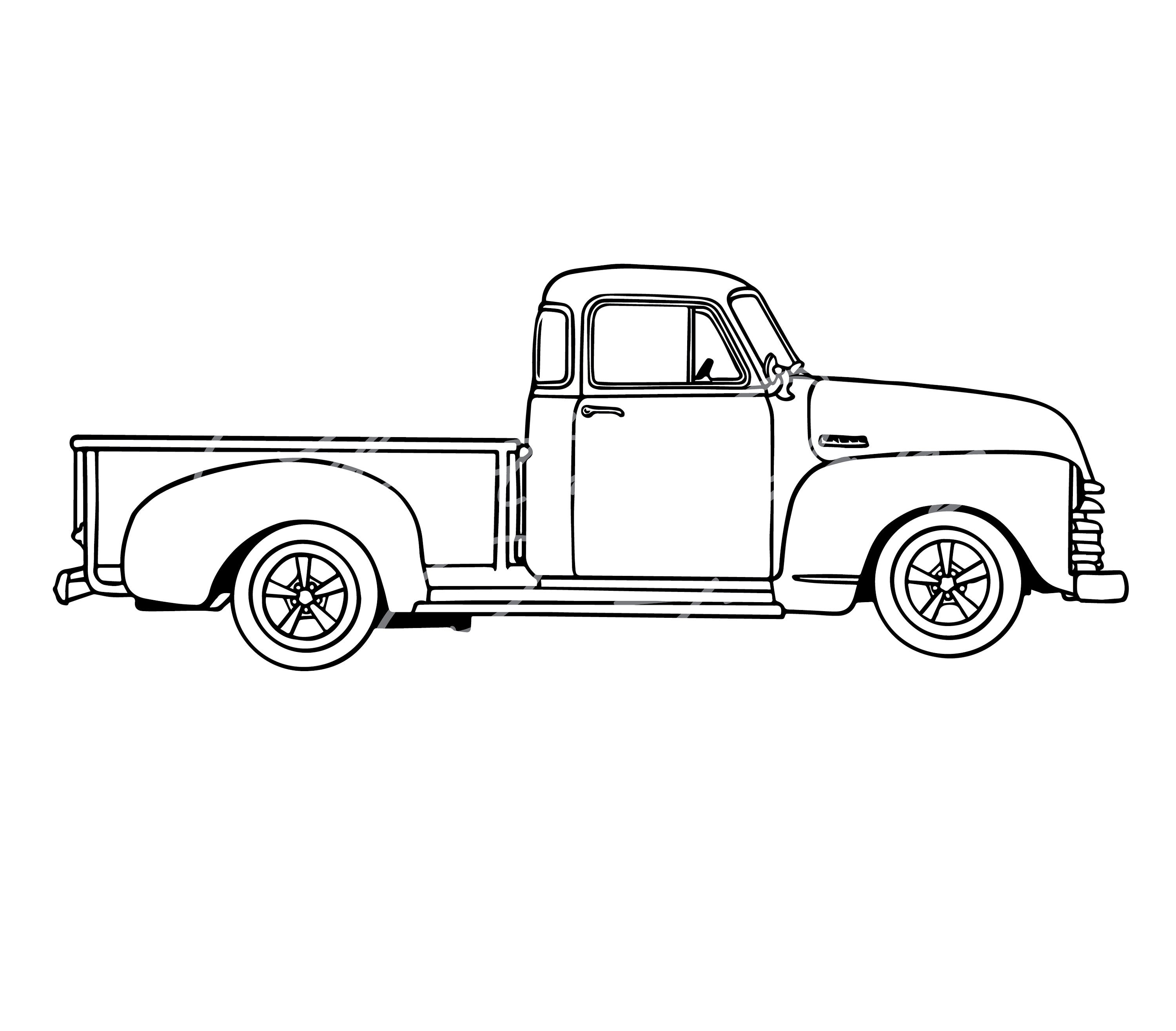 1952 Chevy Chevrolet Truck Classic Vehicle SVG Digital File Download - Etsy  Finland