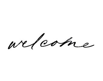 Elegant Welcome Clipart for Sublimation Design - Instant Download for ...