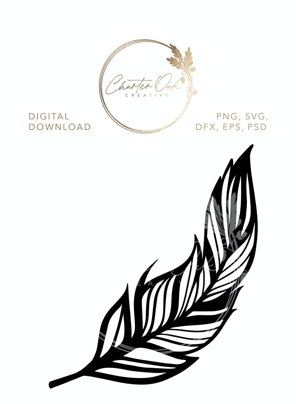Boho Feather SVG Digital File Download - Etsy