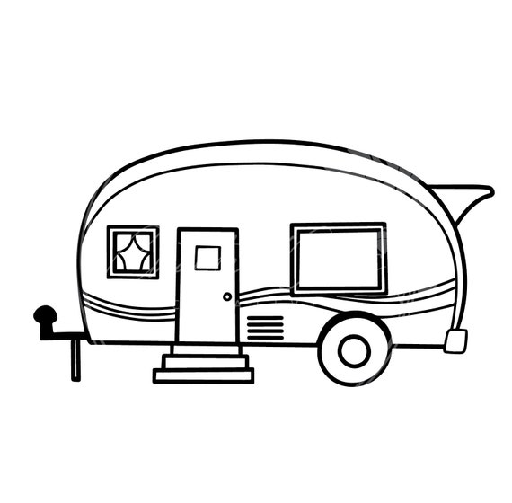 Cute Camper Trailer SVG Digital File Download - Etsy
