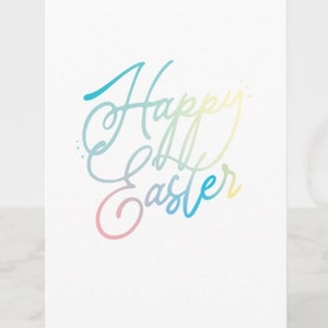 Hand-created Happy Easter Script Typography SVG PNG Digital File ...