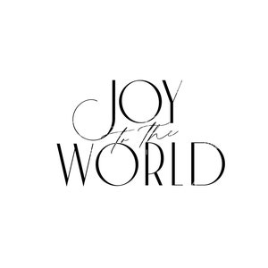 Texto moderno de Joy to the World creado a mano para la descarga de archivos digitales SVG de Navidad / Vacaciones