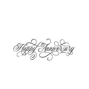 Linda e elegante tipografia de script de feliz aniversário download de arquivo digital SVG