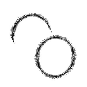 Pine Arc and Circle Evergreen Holiday accents SVG PNG digital file download