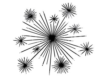 花火/線香花火 SVG PNG デジタルファイルのダウンロード