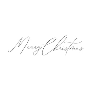 Handgeschreven Merry Christmas-script typografie digitaal SVG-bestand downloaden