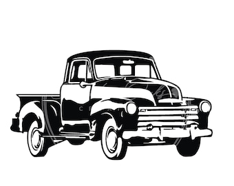 1952 Chevy Chevrolet Truck Classic Vehicle SVG Digital File Download - Etsy