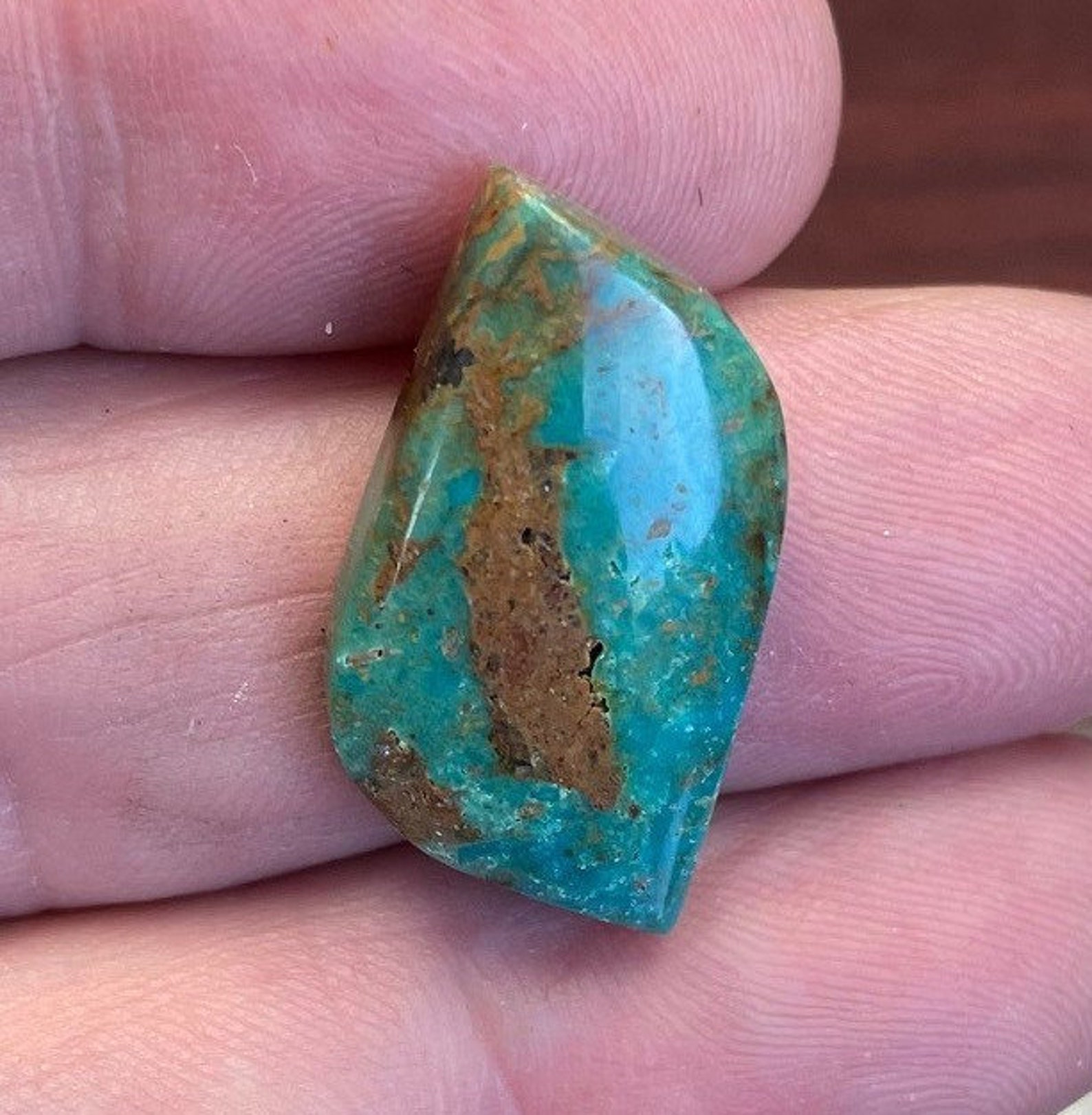 Kingman Turquoise Cabochon Ceremonial Kingman Turquoise Etsy