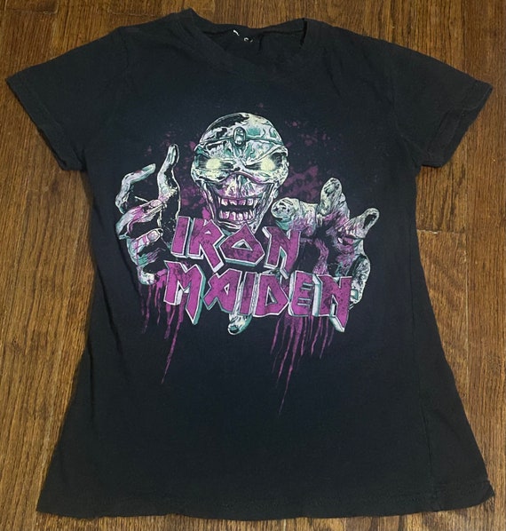 Womens Vintage Iron Maiden Top ~ Baby Doll T - image 1