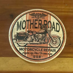 Vintage Indian Motorcycle 1901 on a 3” Diameter Magnet With